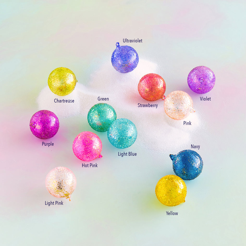 Rainbow Sparkle Ball Ornament