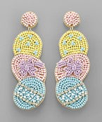 Beaded Easter Egg Earrings