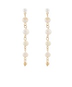 Pearl Linear Drop Earrings