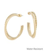 40mm Layered & Twisted Hoops