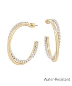 40mm Layered & Twisted Hoops