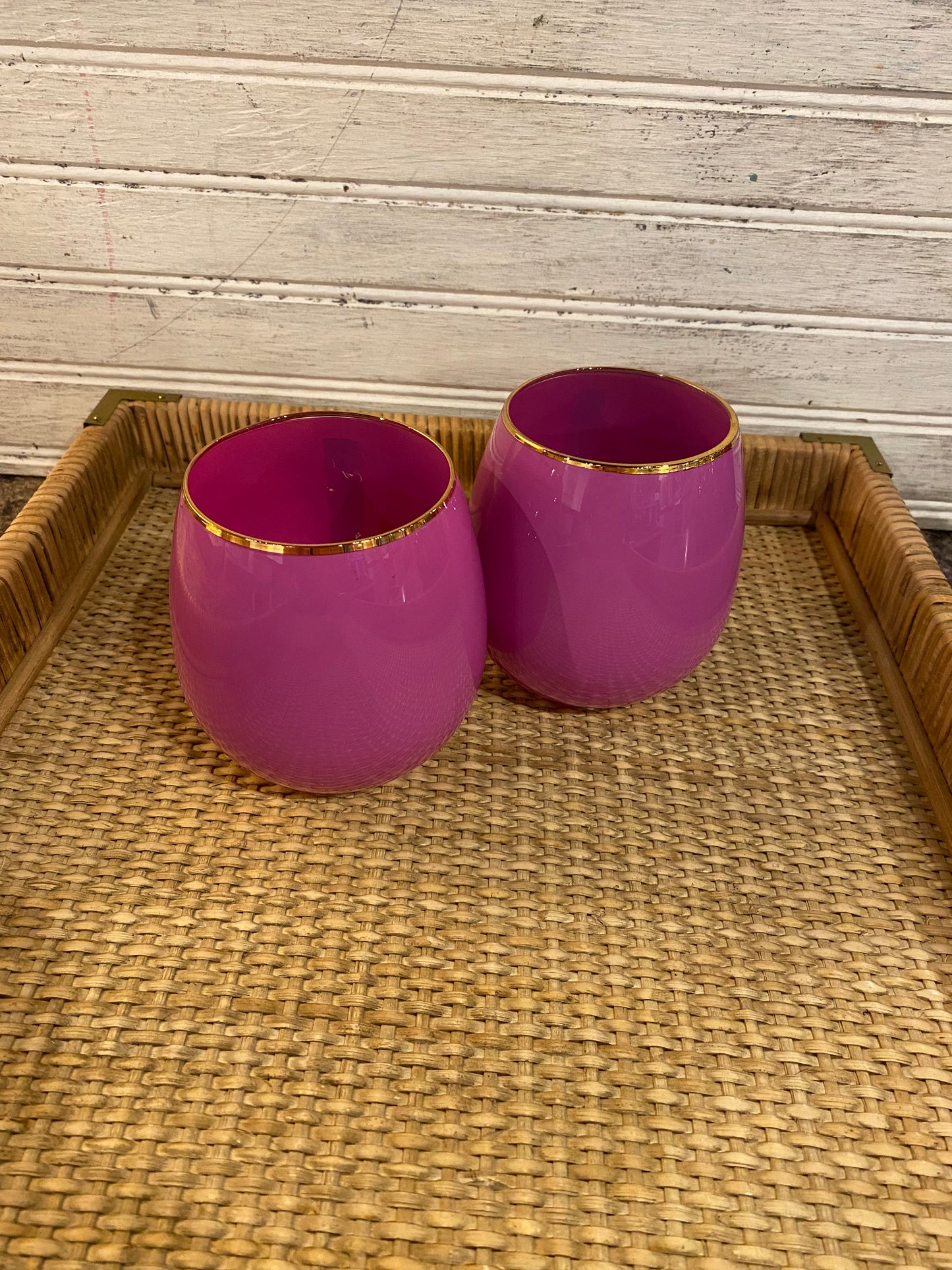 Stemless wine glass