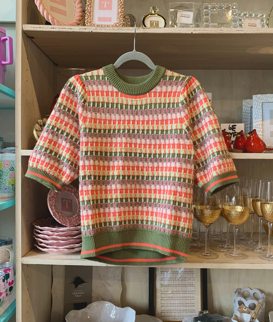 Short Sleeve Knit Top
