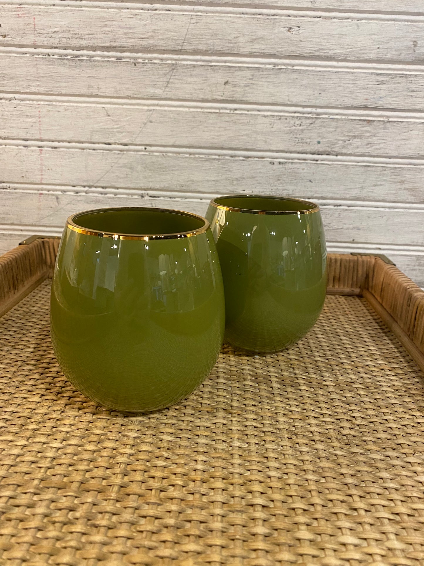 Stemless wine glass