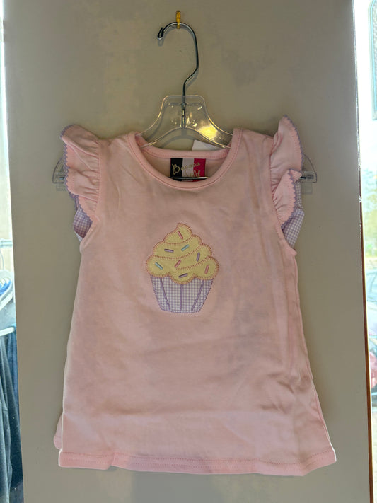 Cupcake Applique Short Set