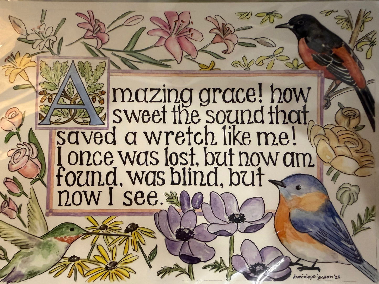 DJ - 5x7 watercolor scripture