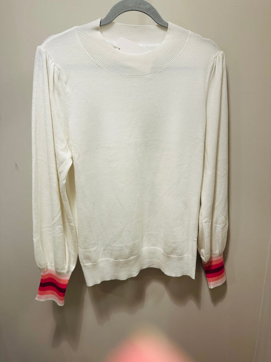 Ombre color ribbed ballon sweater