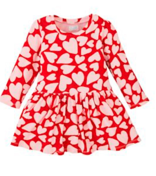 Heart T-shirt dress