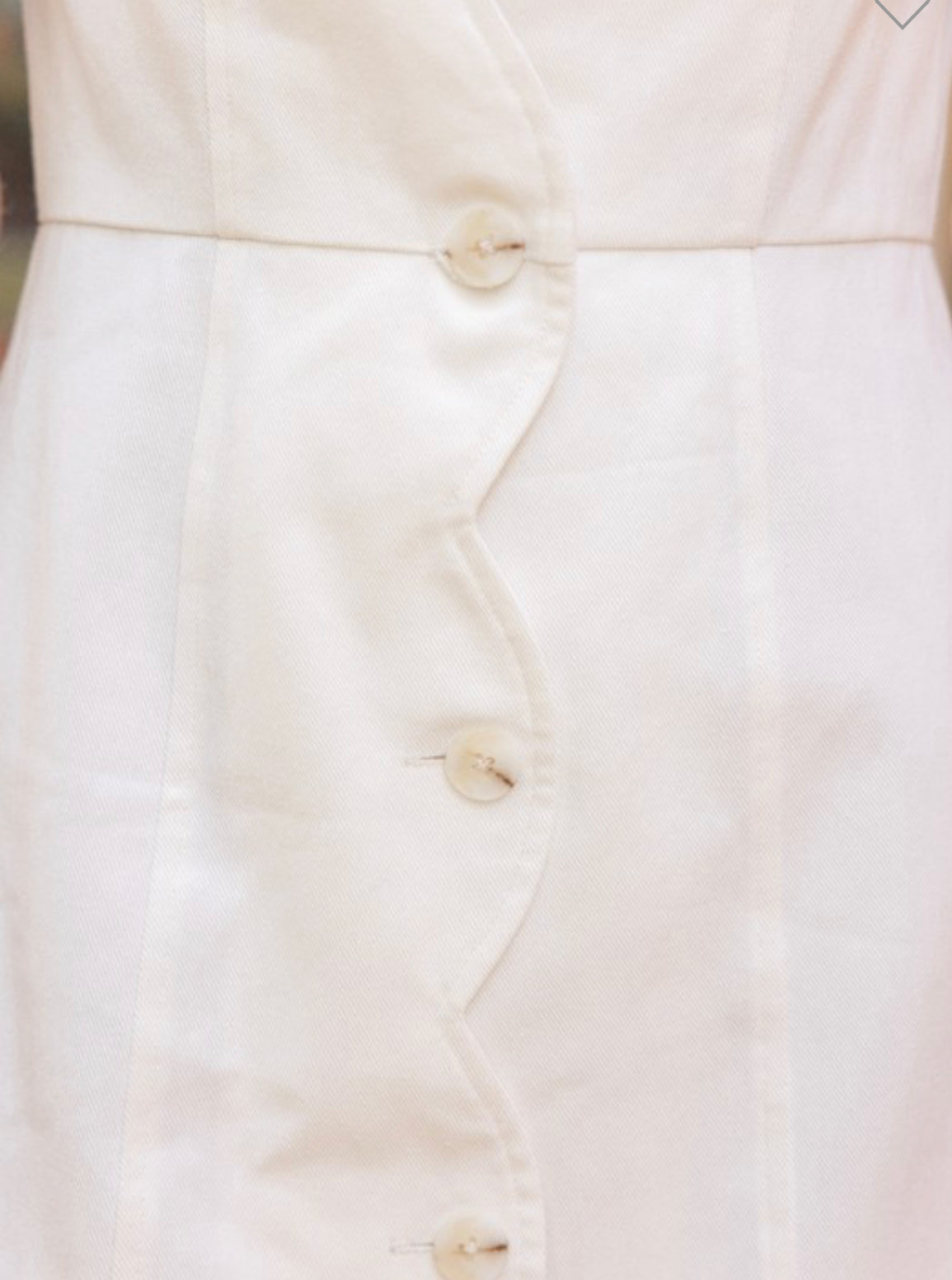 Scallop Collar Button Front Dress