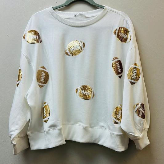 Millie Sweatshirt Sequin Gold