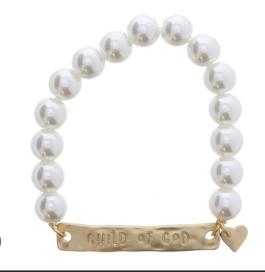 Child of God Pearl Bracelet