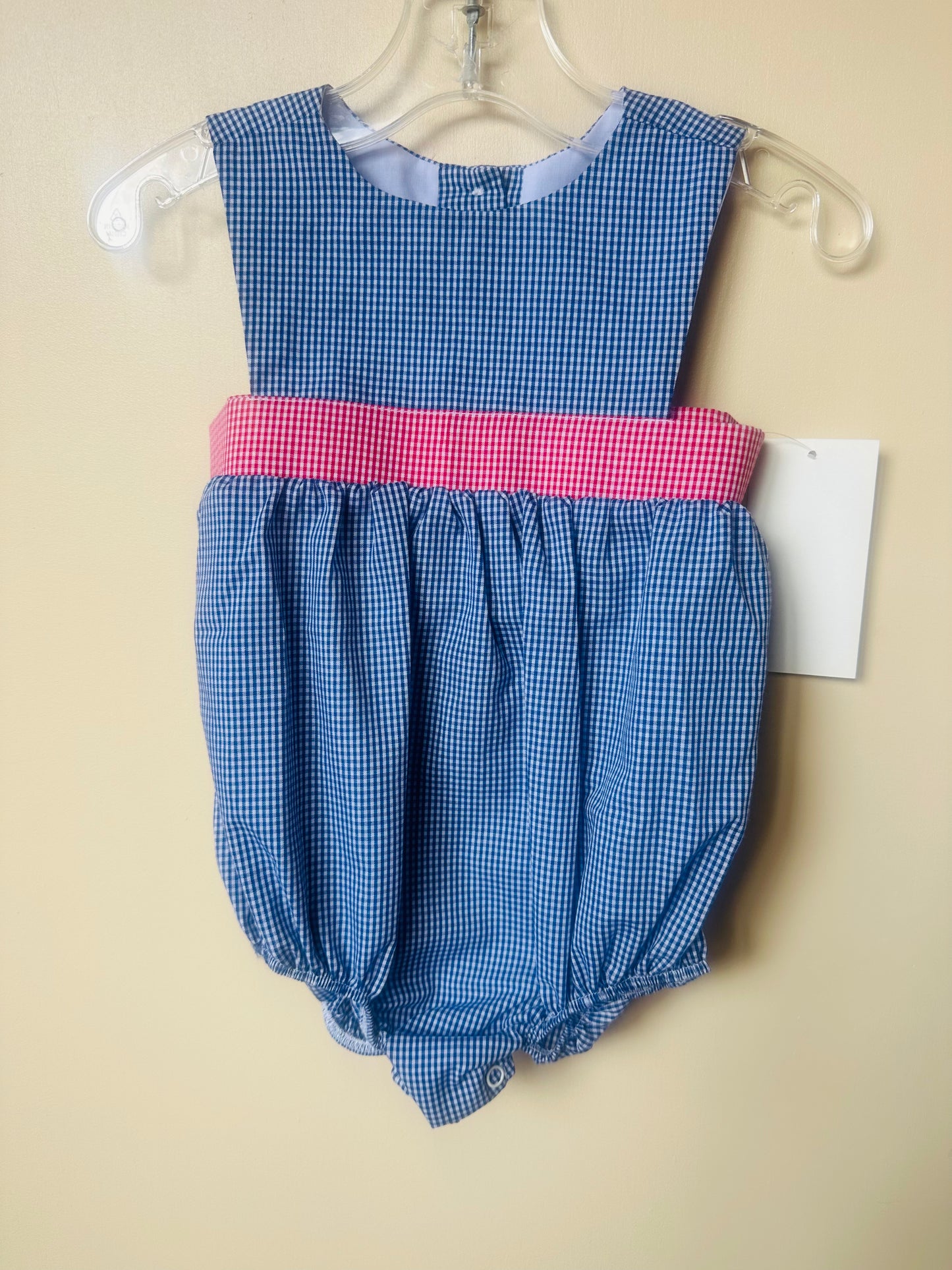 Navy Gingham Theo Bubble