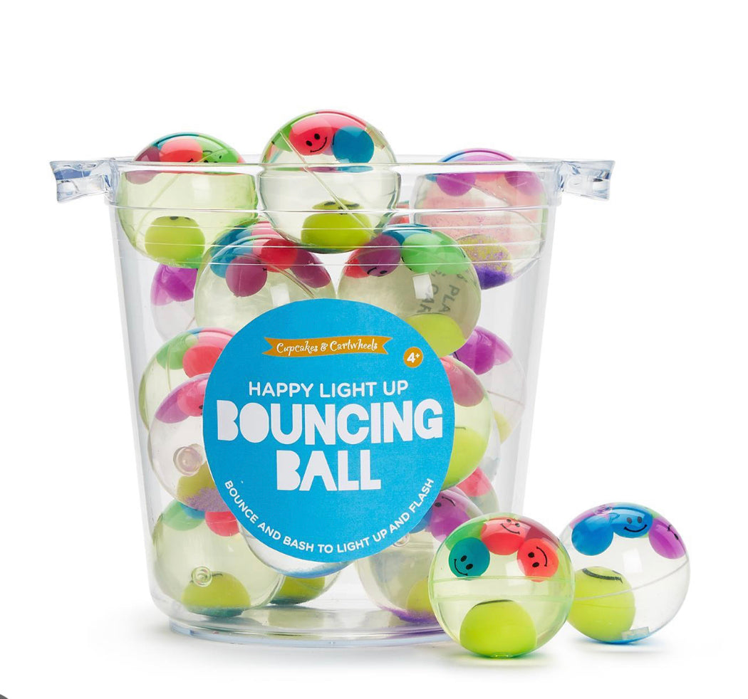 Happy LED Glitter Bouncing Ball