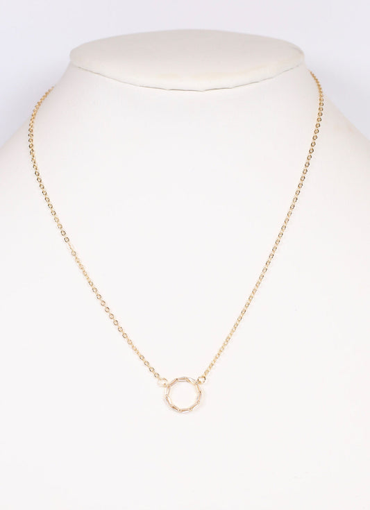 Timothy CZ Circle Necklace