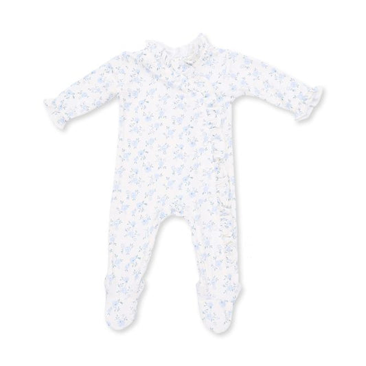 Rose Briar Kimono Ruffle Snap Footie