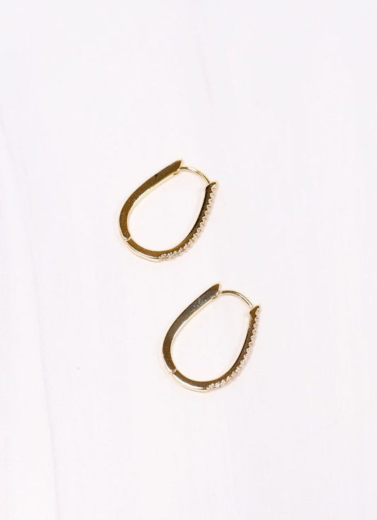Mahala CZ Hoop Earring