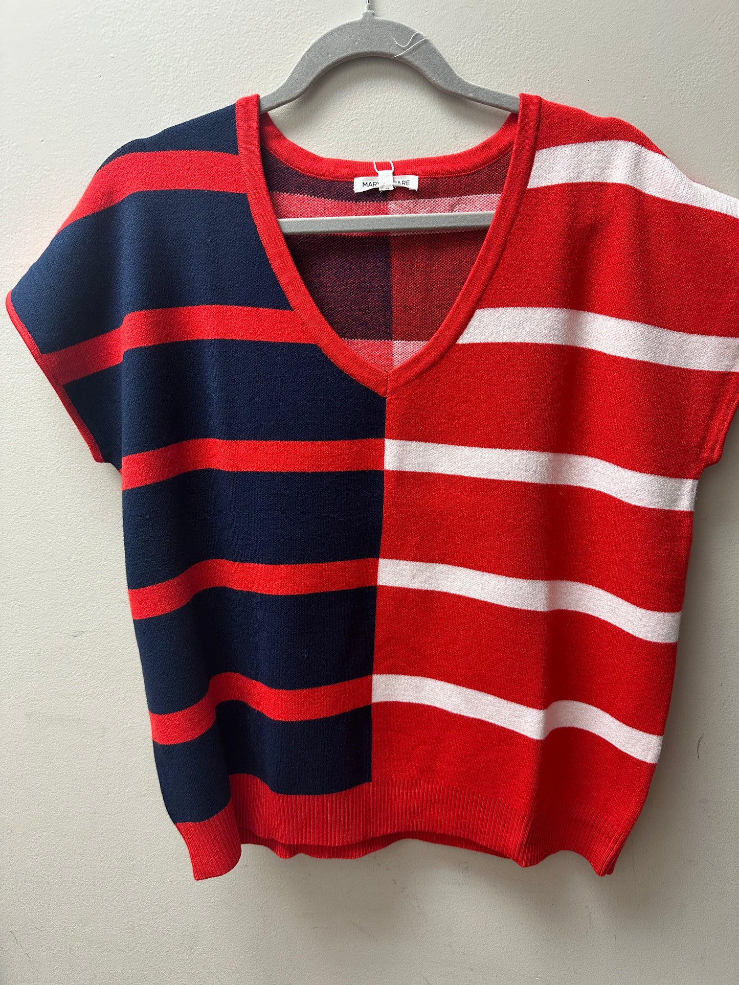 Navy & Red Hannah Sweater