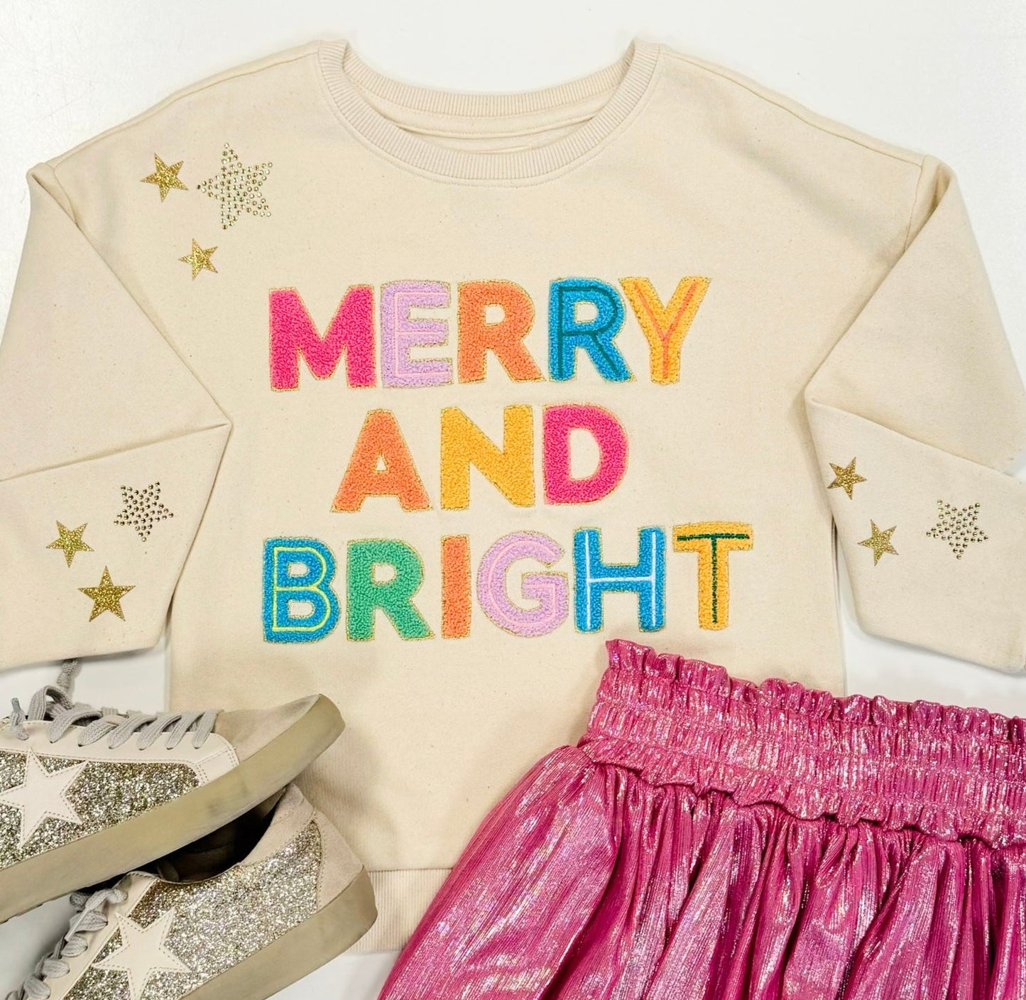 Youth Merry and Bright Sweatshirt