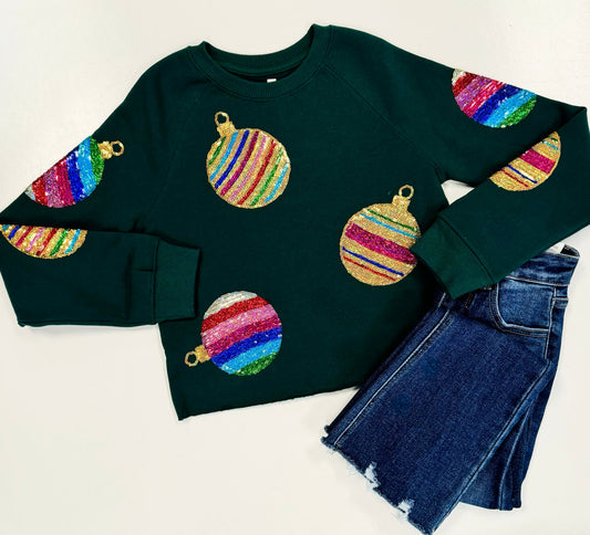 Youth Sequins Christmas Sweatshirt