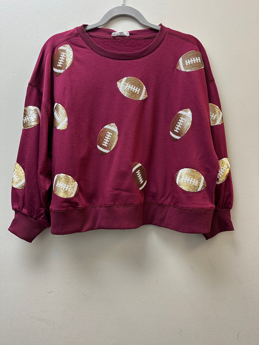 Sweatshirt Millie Garnet & Gold