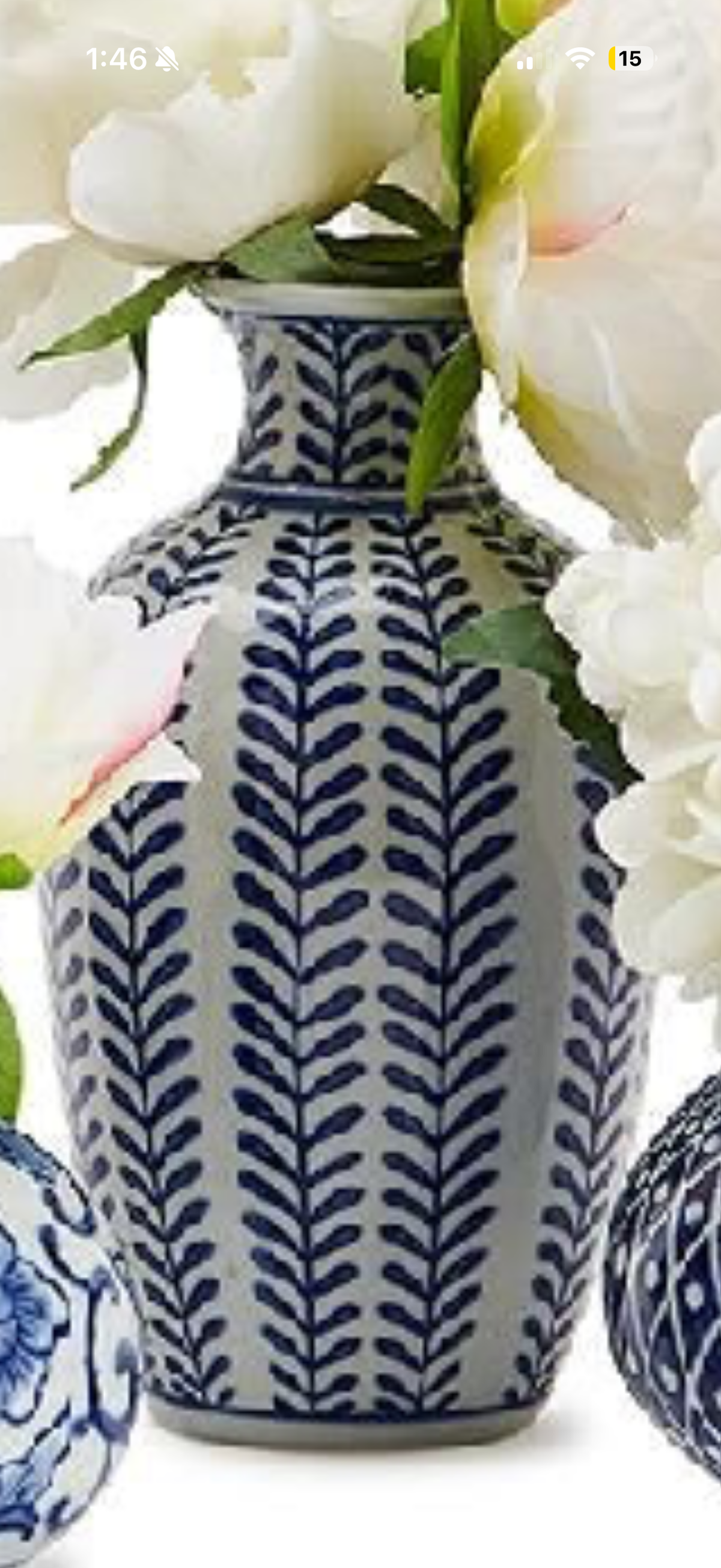 Vase Blue & White