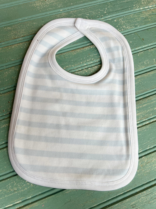 Bib Infant Lt Blue Stripe