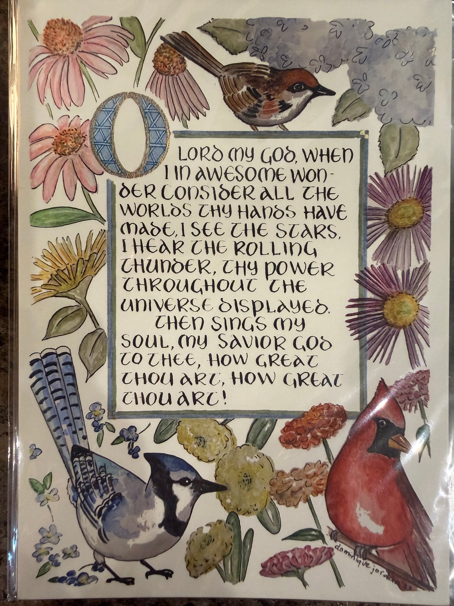 DJ - 5x7 watercolor scripture