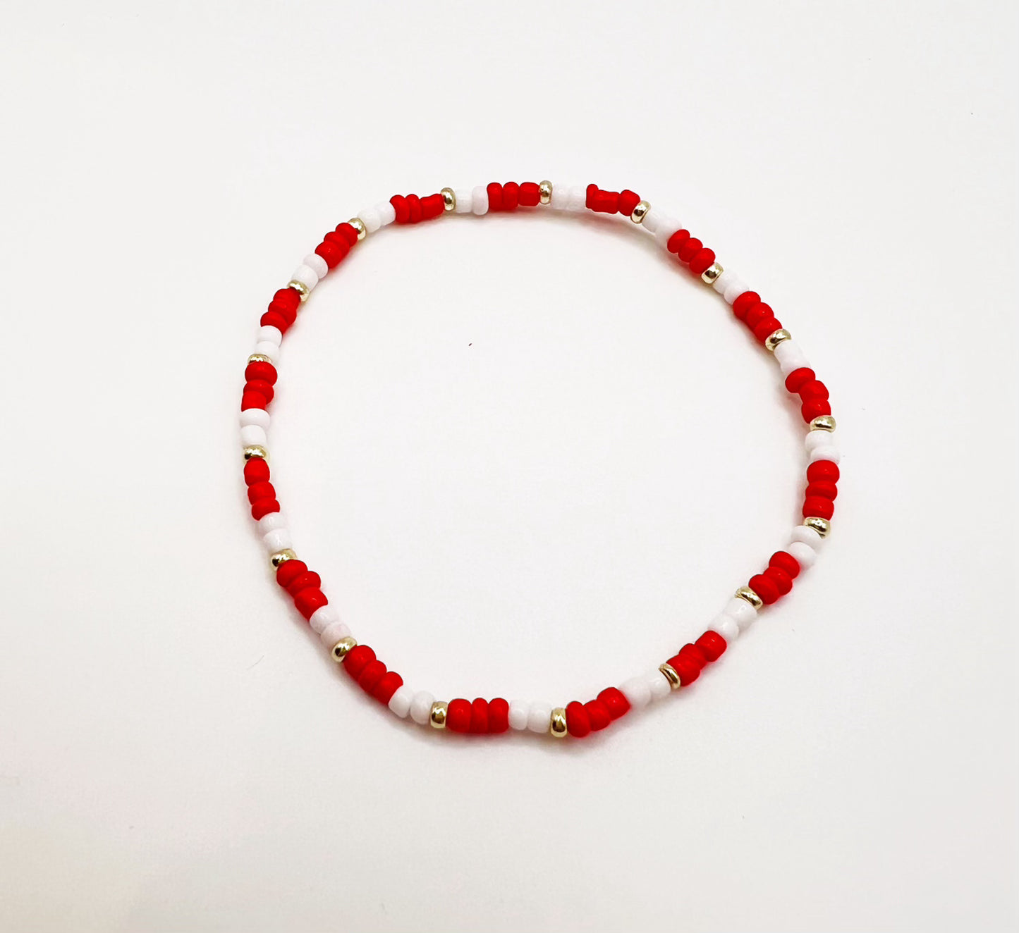 Red Single Elastic Bracelet