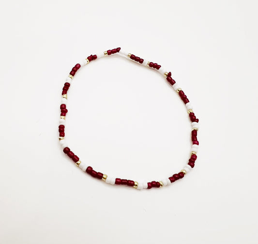Maroon Single Elastic Bracelet