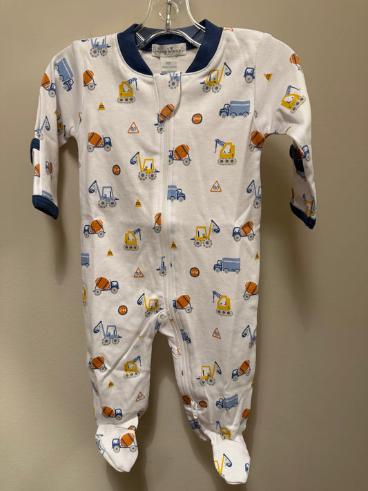 Construction footie w/zip