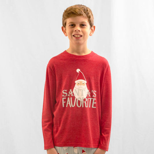 Youth Santa’s Favorite LS T-shirt