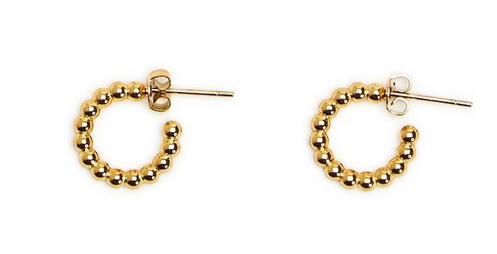 Small Gold Plated Hoop Earrings