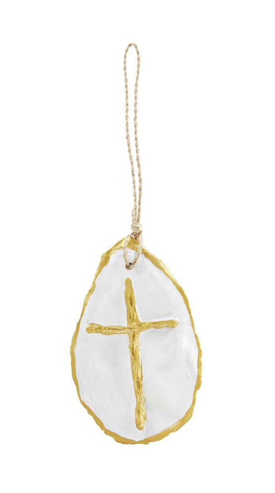 Gold Oyster Shell Ornament