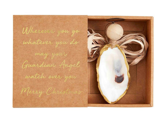 Boxed Oyster Angel Ornament