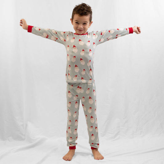 Kid’s Jolly Santa LS PJ Set