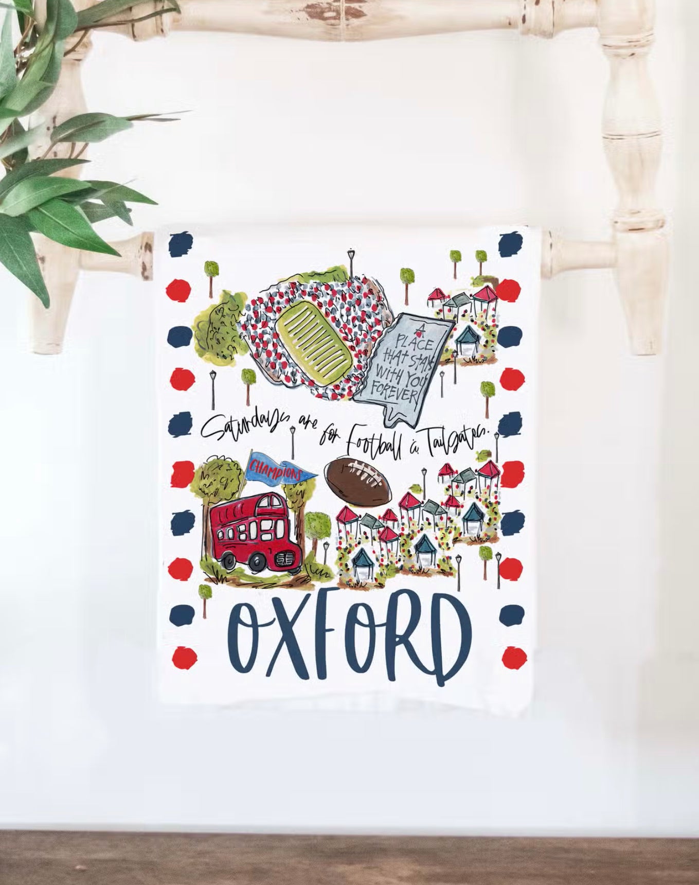 Collegiate Tea Towel HBR