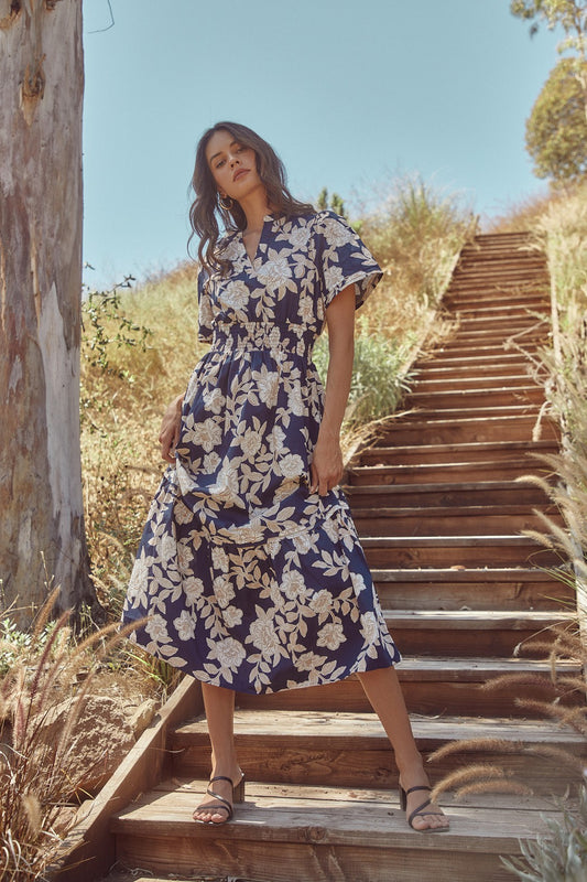 Lilo Night Tropics Poplin Maxi