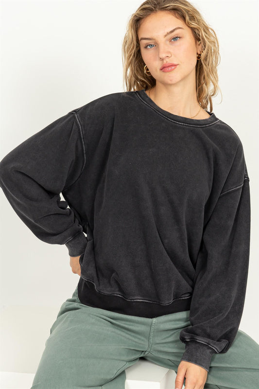 Relaxed Crew Neck Sweatshirt