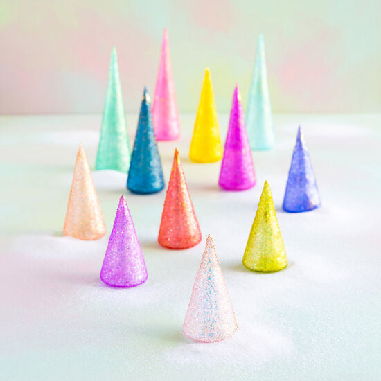 Rainbow Sparkle Tree 6”