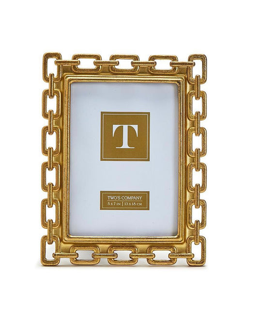5x7 Gold Chain Frame