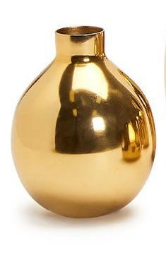 Gold Plated Nickel Vase