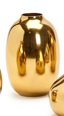 Gold Plated Nickel Vase