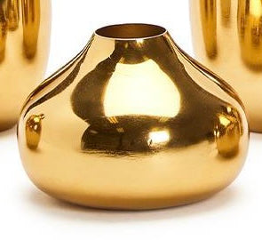 Gold Plated Nickel Vase