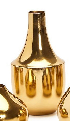 Gold Plated Nickel Vase