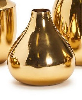 Gold Plated Nickel Vase