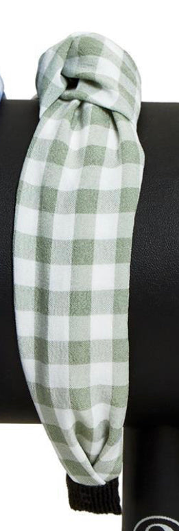 Pastel Gingham Headband
