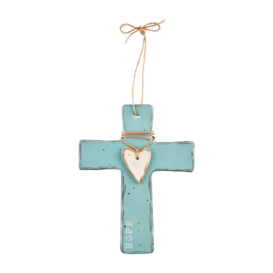 Stoneware Cross - Hope