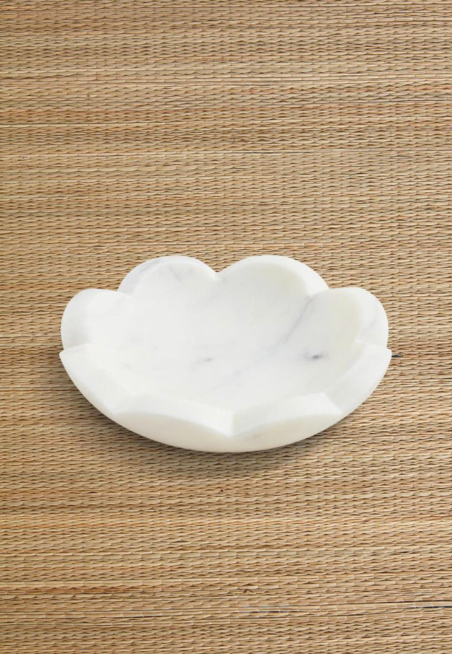 Scallop Marble Dish