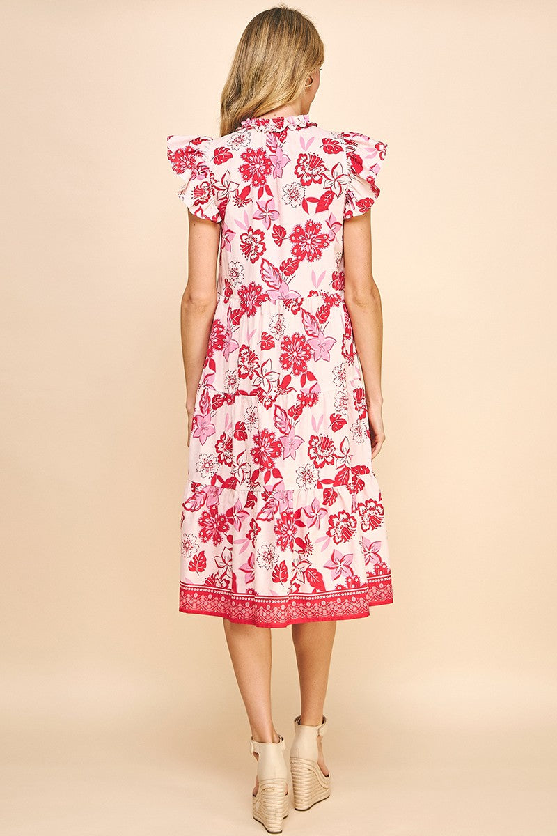 Floral Print Midi Dress