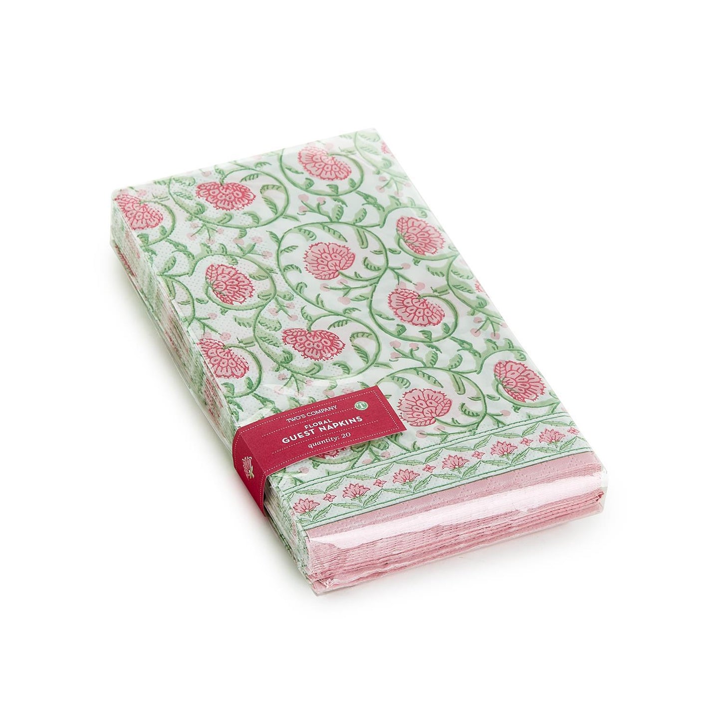 Floral Block Paper Guest Towel